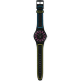 Swatch-Around The Strap Black Unisex Rubber Watch-SUOB146