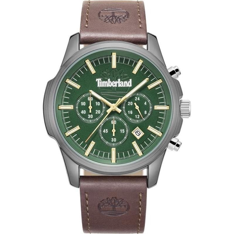 Timberland Kol Saati Mens Brown Leather Watch-TDWGC9010903