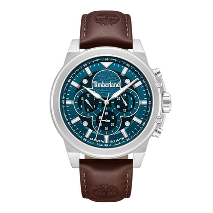 Timberland Fast Strike Mens Brown Leather Strap Watch-TDWGF0095501