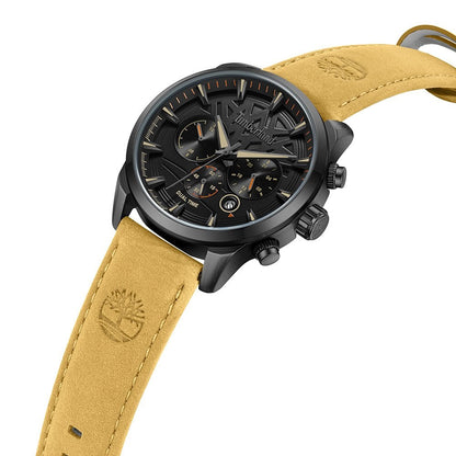 Timberland Henniker Ii Mens Brown Leather Strap Watch-TDWGF0095003