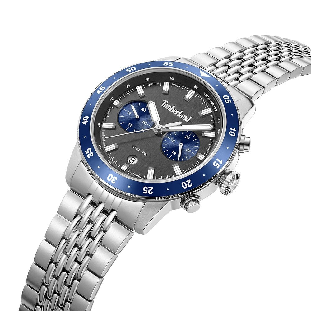 Timberland Parkman Mens Silver Stainless steel Strap Watch-TDWGK0094303