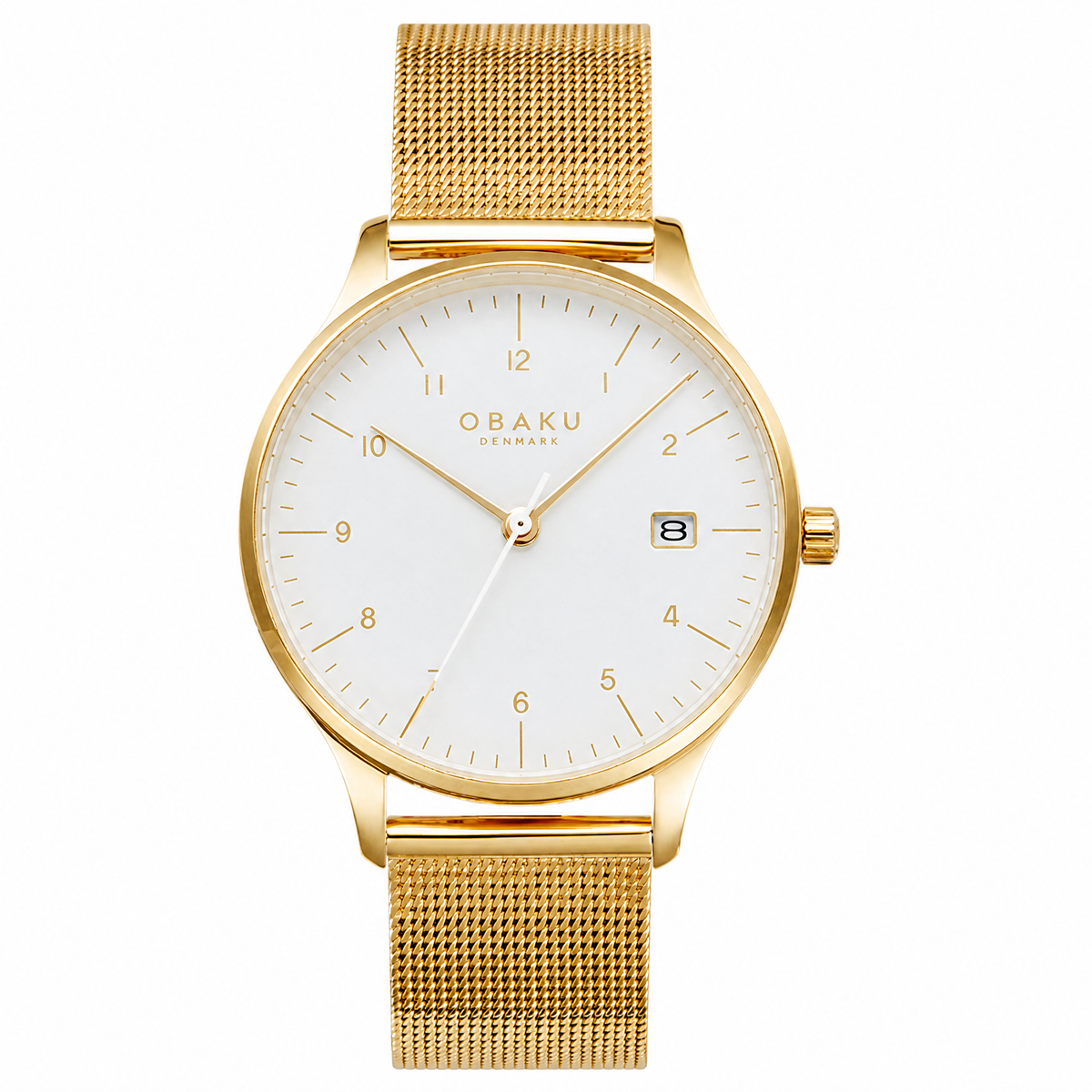 Obaku Womens Gold Stainless steel Watch-V298LDGWMG