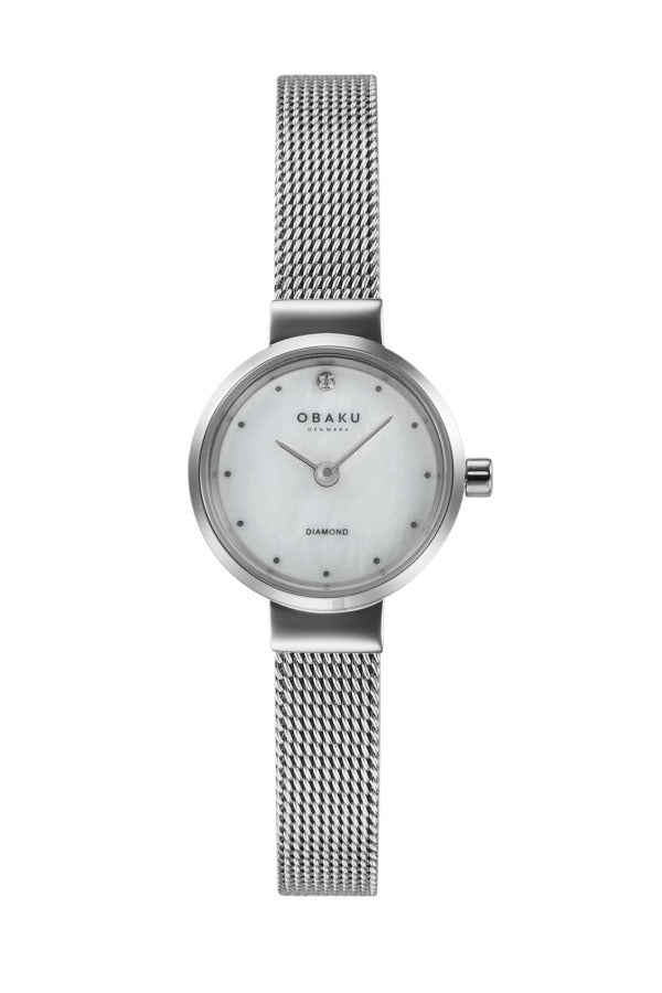 Obaku Womens Silver Stainless steel Watch-V313LXCWMC