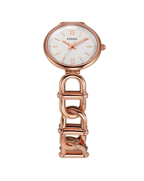 Fossil Carlie Women Rose Gold Stainless Steel Watch-ES5273