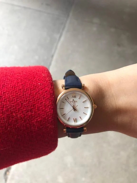 Fossil Carlie Blue Leather -ES4502