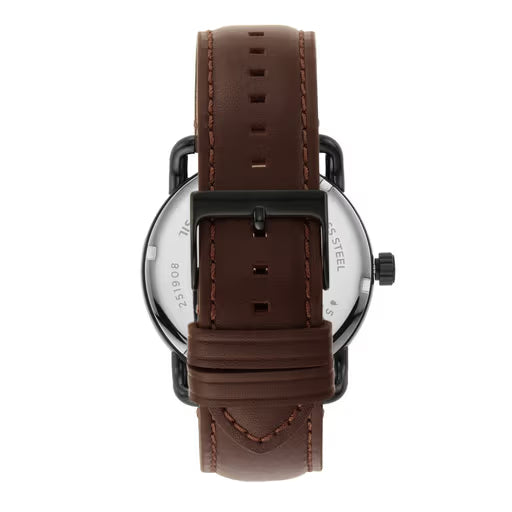Fossil Copeland 42MM Dress Brown Leather-FS5666