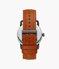 Fossil Copeland 42mm Three-Hand Luggage Leather Watch-FS5661