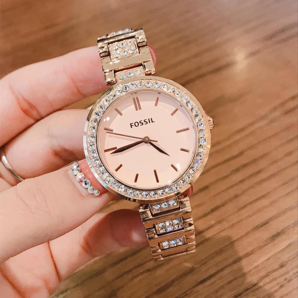 Fossil Karli Rose Gold Stainless Steel Watch - BQ3181