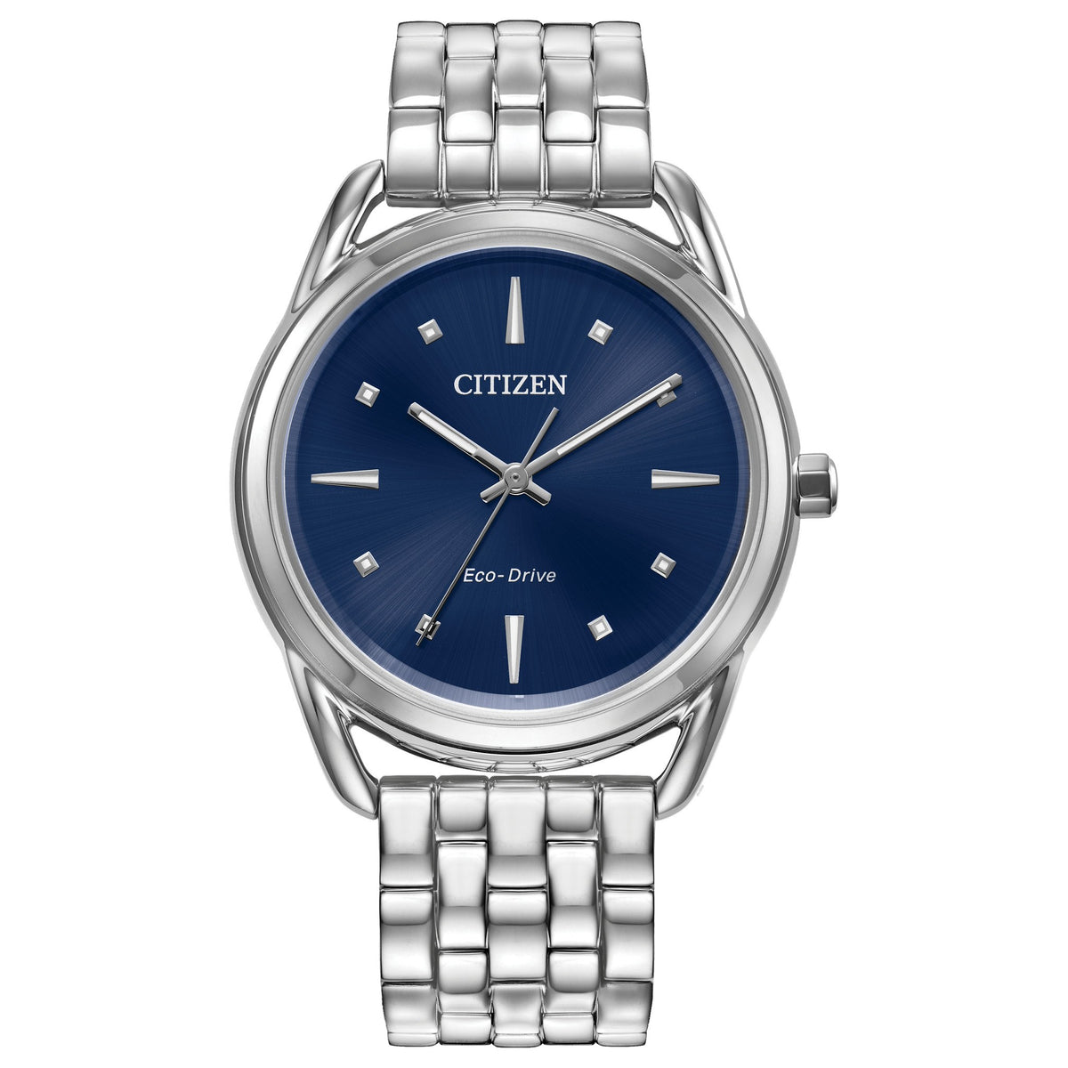 Citizen Solar Womens Silver Stainless steel Strap Watch-FE7090-55L