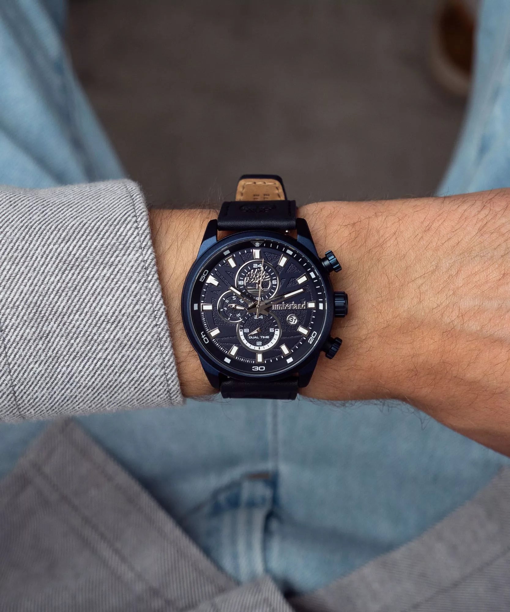 Timberland Henniker II 2 Mens Leather Watch