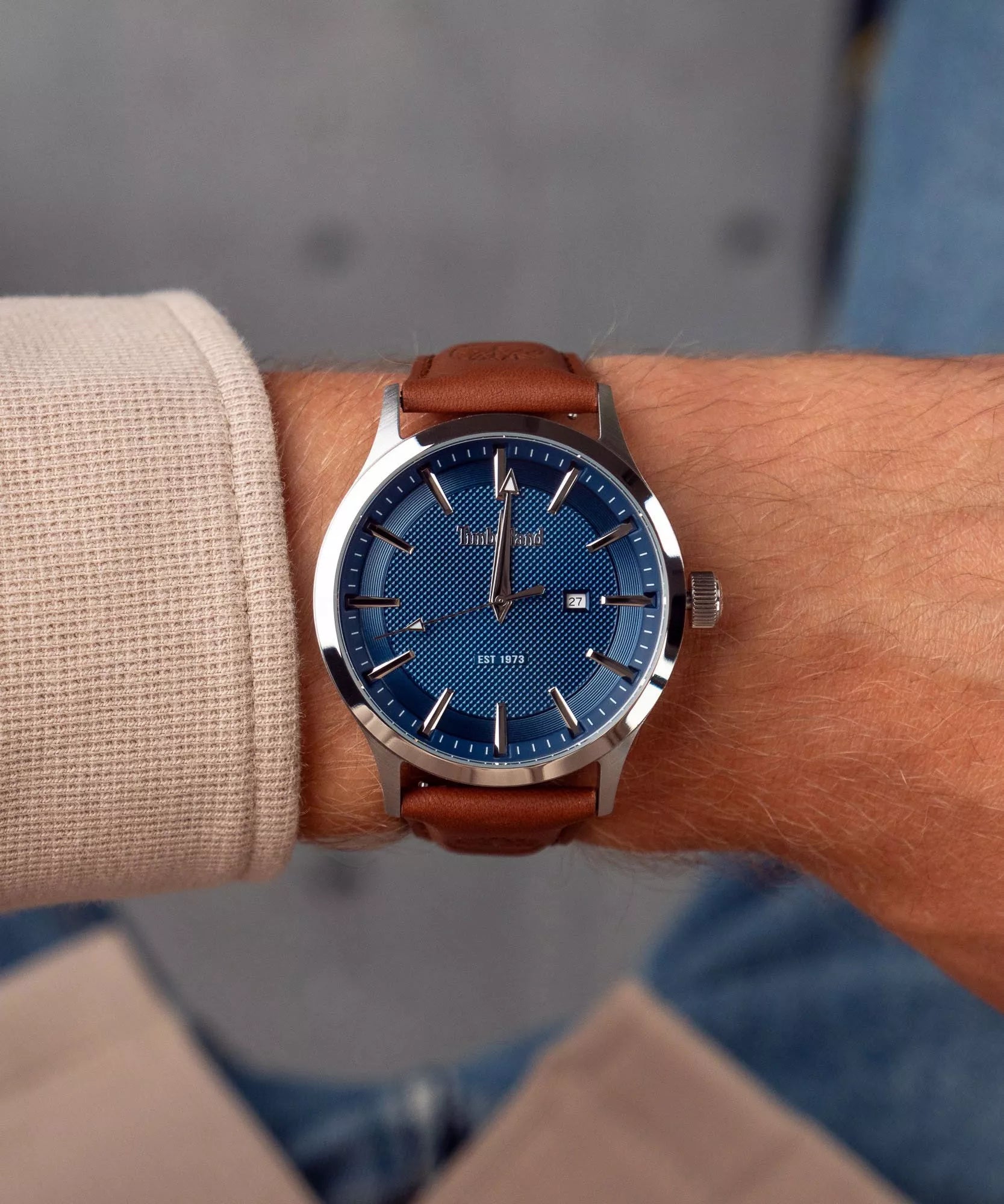 Timberland Trumbull Mens Leather Watch