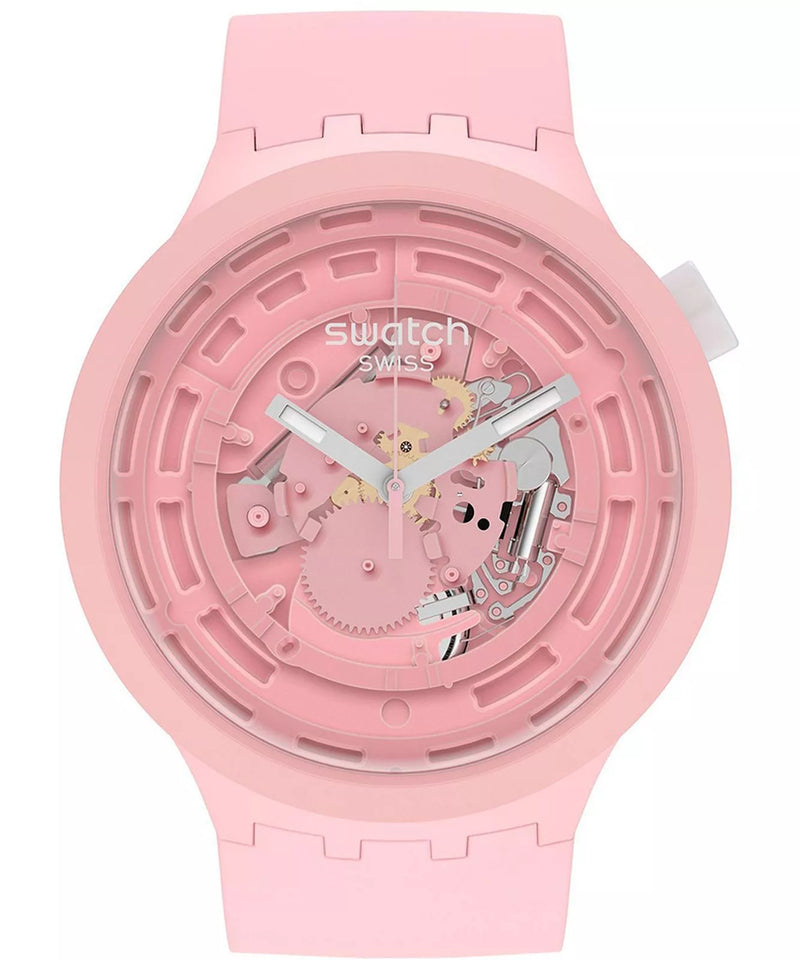 Swatch-C-Pink Pink Unisex Rubber Watch-SB03P100