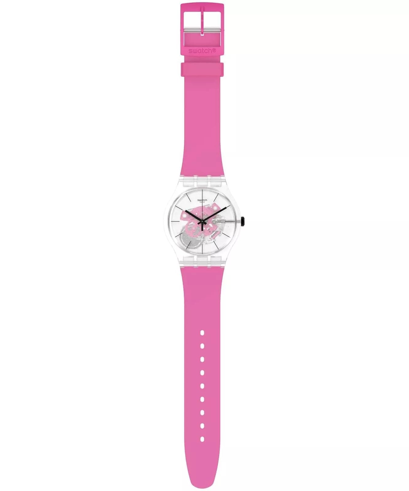 Swatch-Pink Daze Pink Unisex Rubber Watch-SO29K107