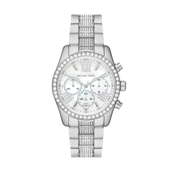 Michael Kors Lexington Womens Silver Stainless Steel Watch - MK7243