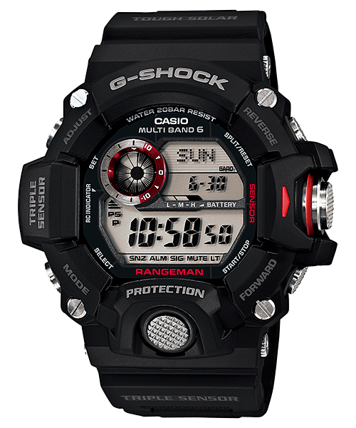 Casio - G-Shock Mens 200m Rangeman Triple Sensor - GW-9400-1DR