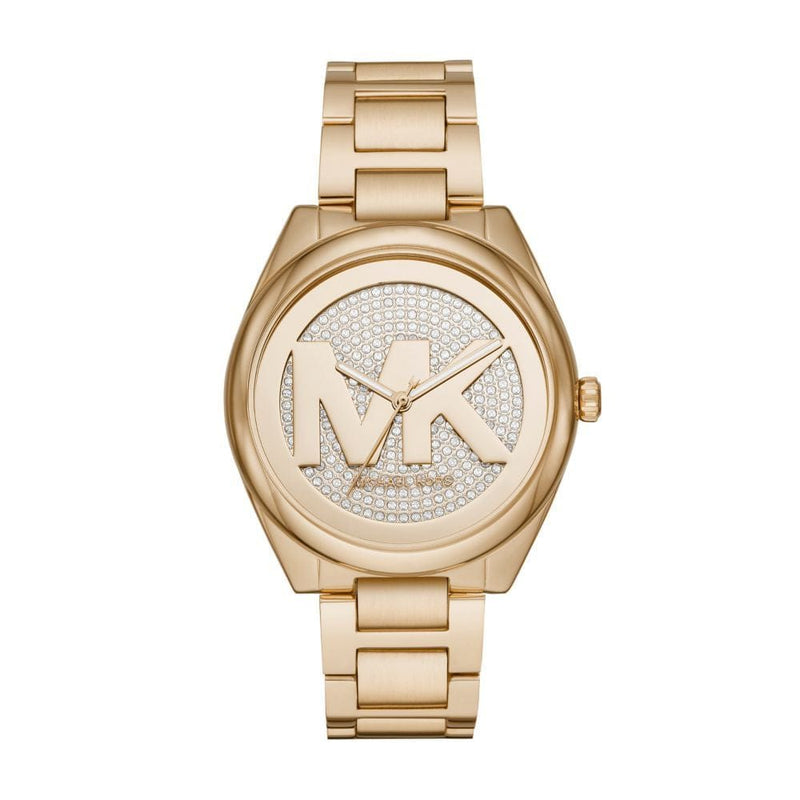 Michael Kors Mfo Janelle Womens Gold Stainless Steel Watch - MK7088