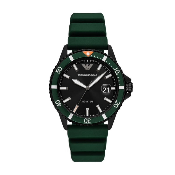 Armani Mens Green Stainless Steel Watch - AR11464