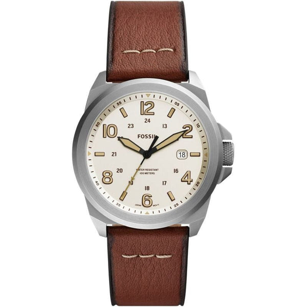 Fossil Bronson Mens Brown Leather Watch - FS5919