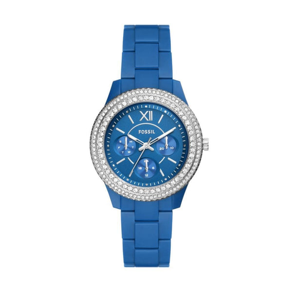 Fossil Stella Womens Blue Stainless Steel Watch - ES5193