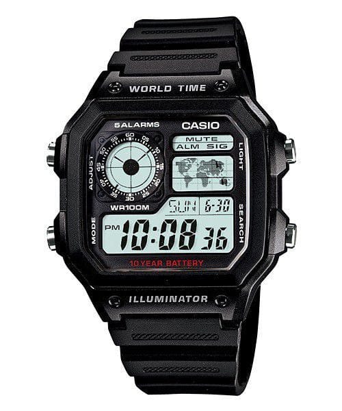 Casio Standard (AE-1200WH) Men's Watch - Black