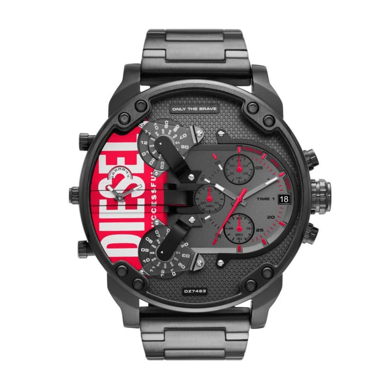 Diesel Mr. Daddy 2.0 Mens Black Stainless Steel Watch - DZ7463