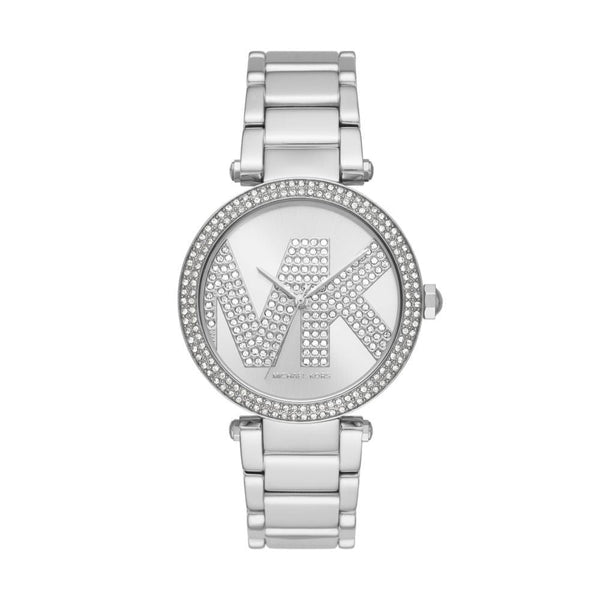 Michael Kors Outlet Parker Womens Silver Stainless Steel Watch - MK6658