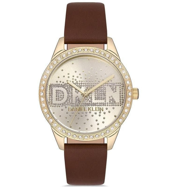 Daniel Klein Ladies Premium Leather Strap Watch - DK112696-3