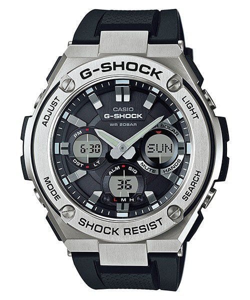 Casio Mens GST-S110-1ADR G-Shock G-Steel Anadigital Watch