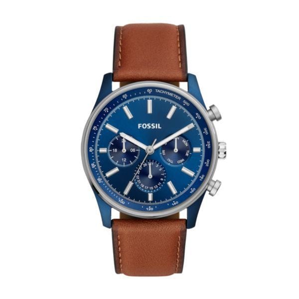 Fossil Sullivan Multifunction Brown Leather Watch-BQ2512