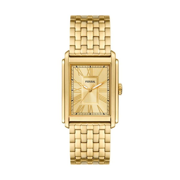 Fossil Carraway Mens Gold Stainless steel Watch-FS6009