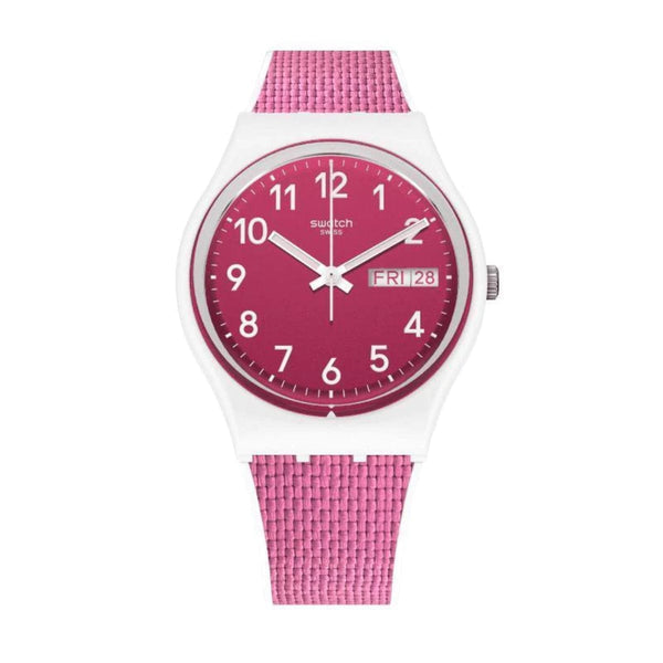 Swatch-Berry Light Pink Unisex Rubber Watch-GW713