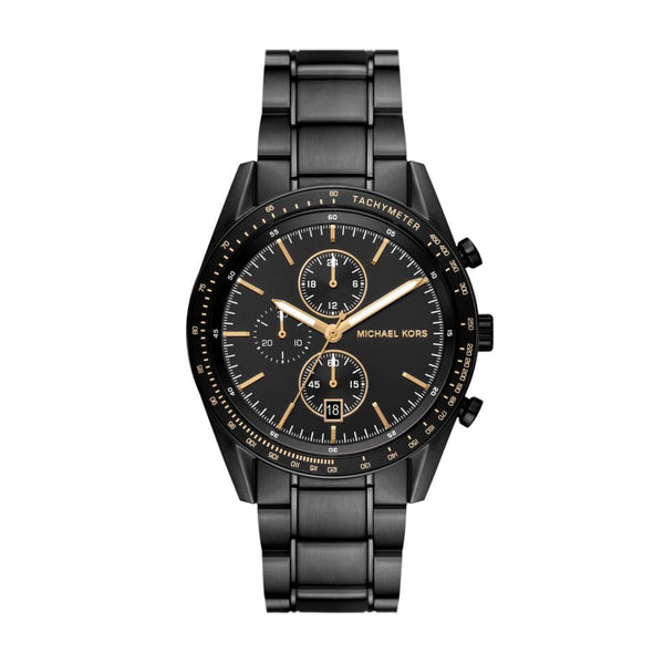 Michael Kors Accelerator Mens Black Stainless steel Watch-MK9113