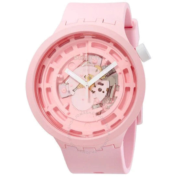 Swatch-C-Pink Pink Unisex Rubber Watch-SB03P100