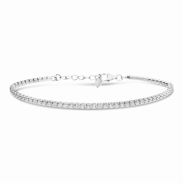 Broadway Jewellers - 925 Sterling Silver - Cubic Zirconia Tennis Bracelet