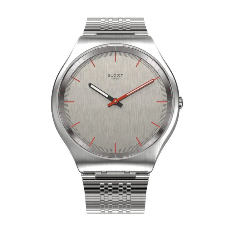 Swatch-Timetric Grey Unisex Stainless steel Watch-SS07S113GG