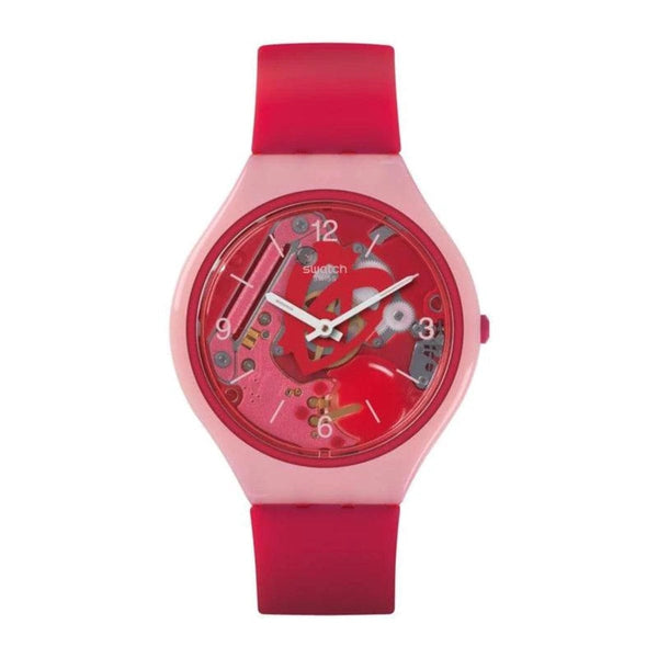 Swatch-Skinamour Pink Unisex Rubber Watch-SVOP100