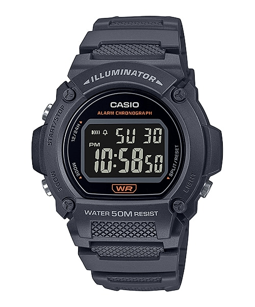 Casio - Black Digital Sport Watch - W-219H-8BVDF