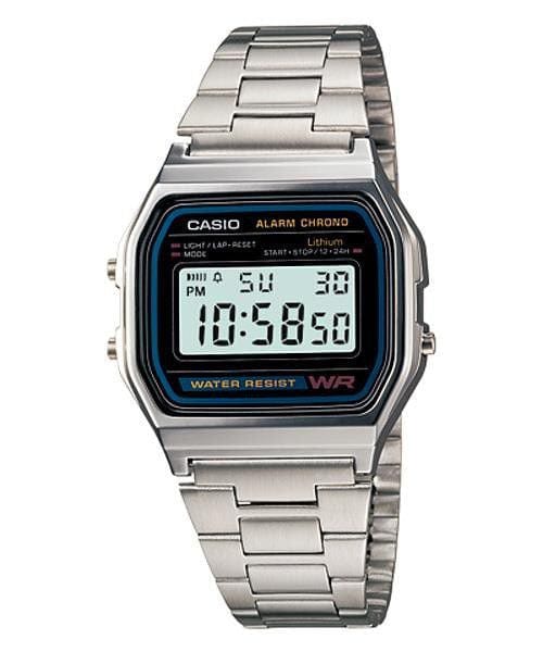 Casio Retro (A158WA) Men's Watch - Silver