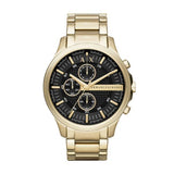 Armani Exchange Chronograph Gold-Tone Stainless Steel Watch-AX2137