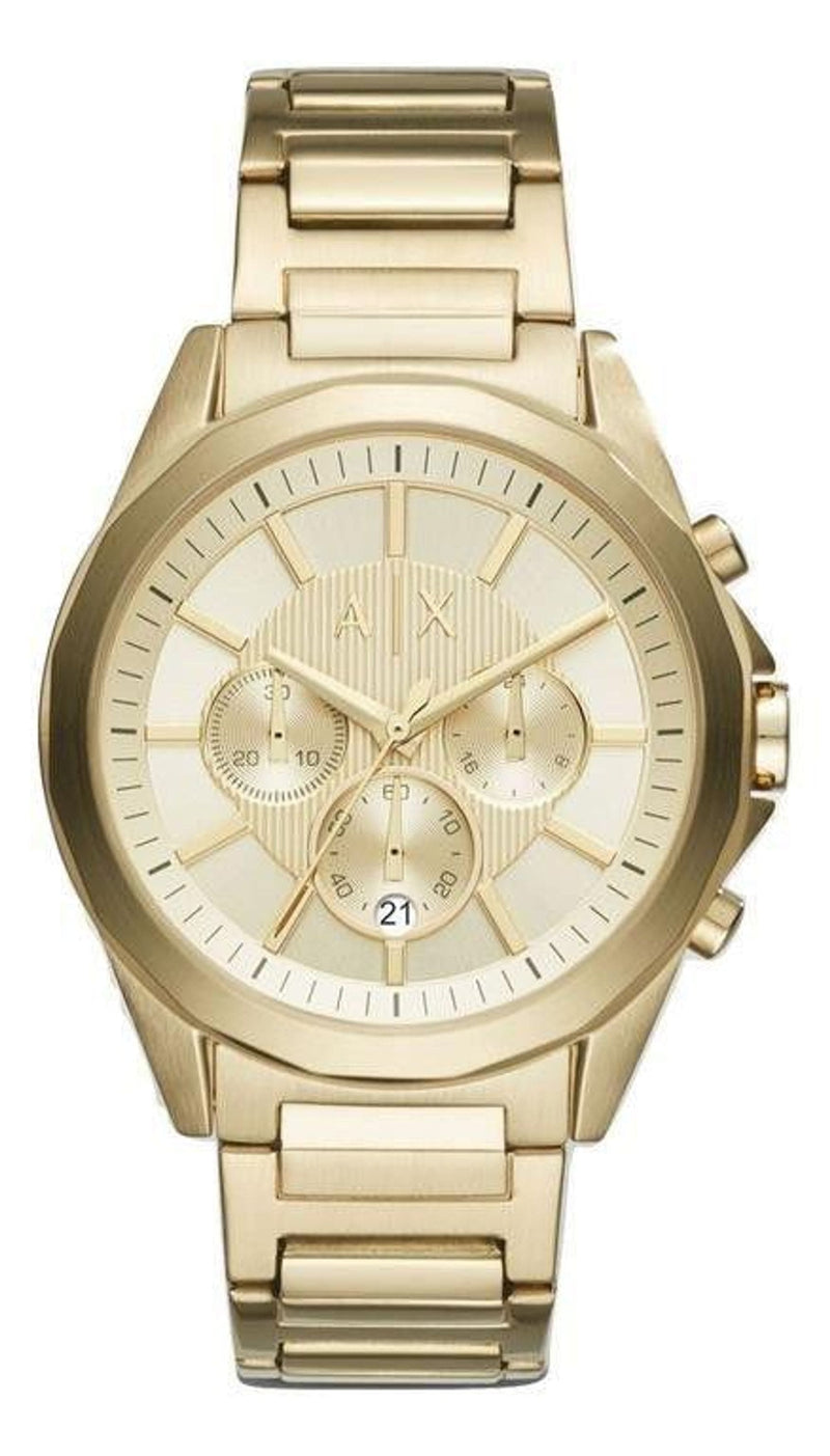 Armani Exchange Aeroracer Men Gold Stainless Steel Watch-AX1752