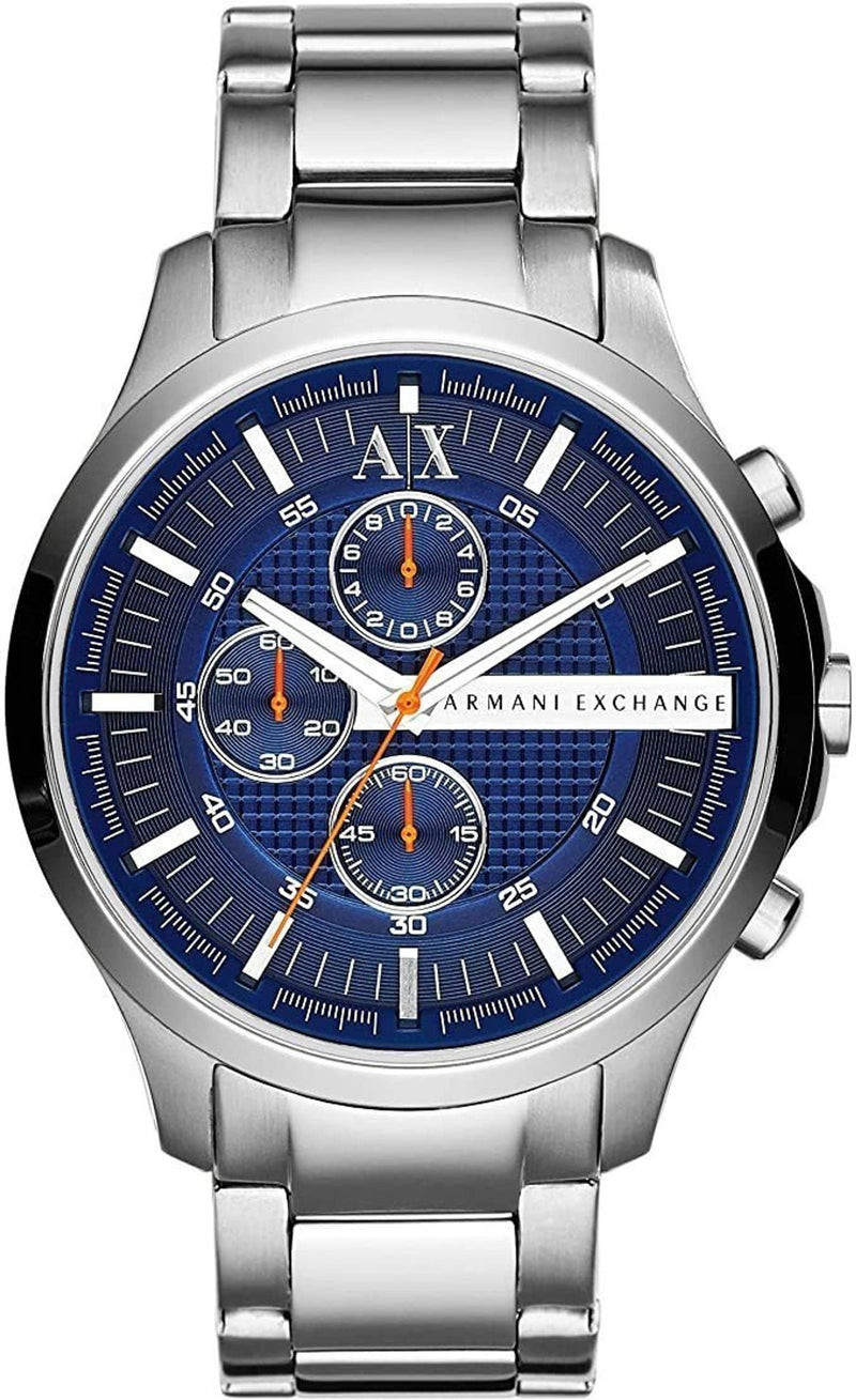Armani Exchange Hampton Men Silver Stainless Steel Watch-AX2155