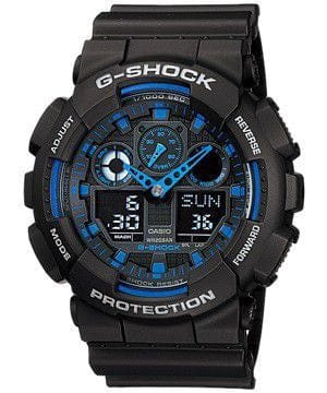 Casio Mens GA-100-1A2DR G-Shock Anadigital Watch
