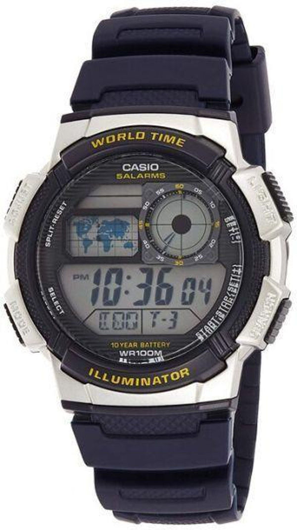 Casio Mens AE-1000W-2AVDF World Time Sports Digital Watch