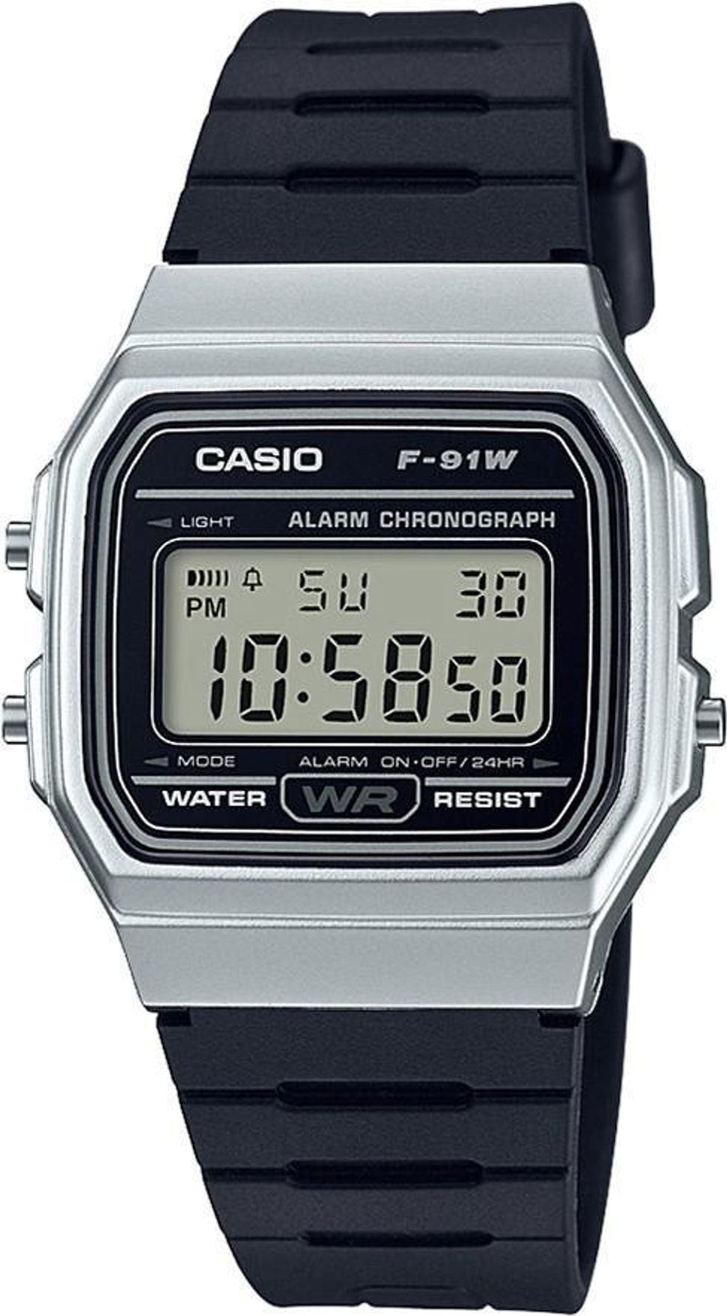 F91W-1 | Steel Black Digital Watch | CASIO