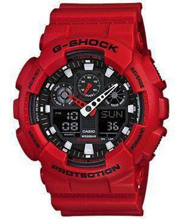 Casio Mens GA-100B-4ADR G-Shock Anadigital Watch
