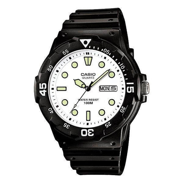 Casio MRW-200H-7EVDF Analog Black Resin Strap Watch for Men