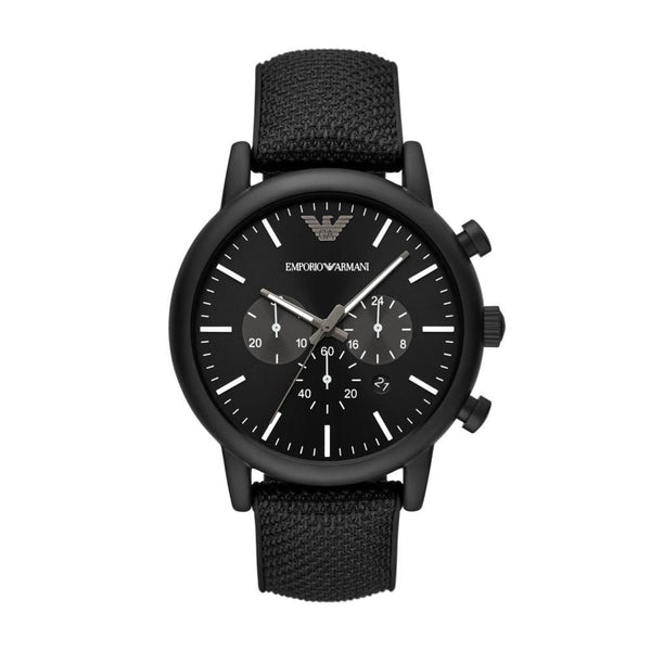 Armani Mens Black Nylon Watch - AR11450