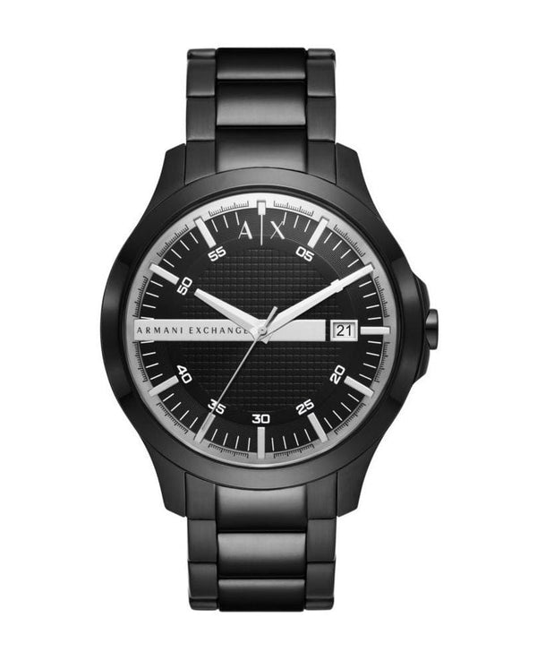 Armani Exchange Mens Black Stainless Steel Watch - AX7134SET