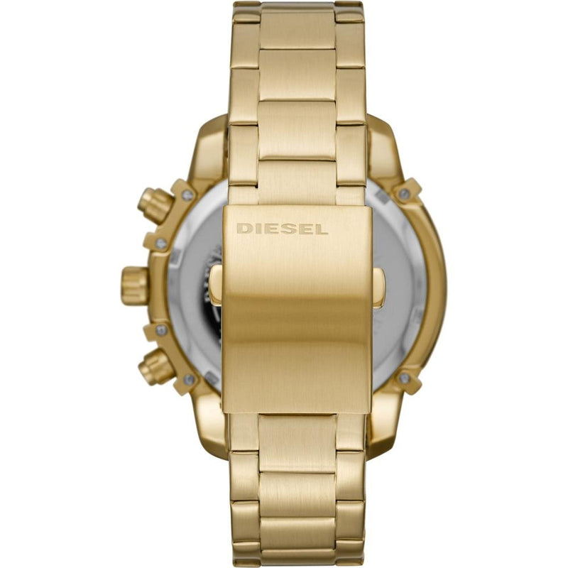 Diesel Griffed Men Goldstainless Steel Watch-DZ4522