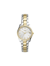 Fossil Womens Watches Scarlette Mini Womens Silver/Gold Watch-ES4319